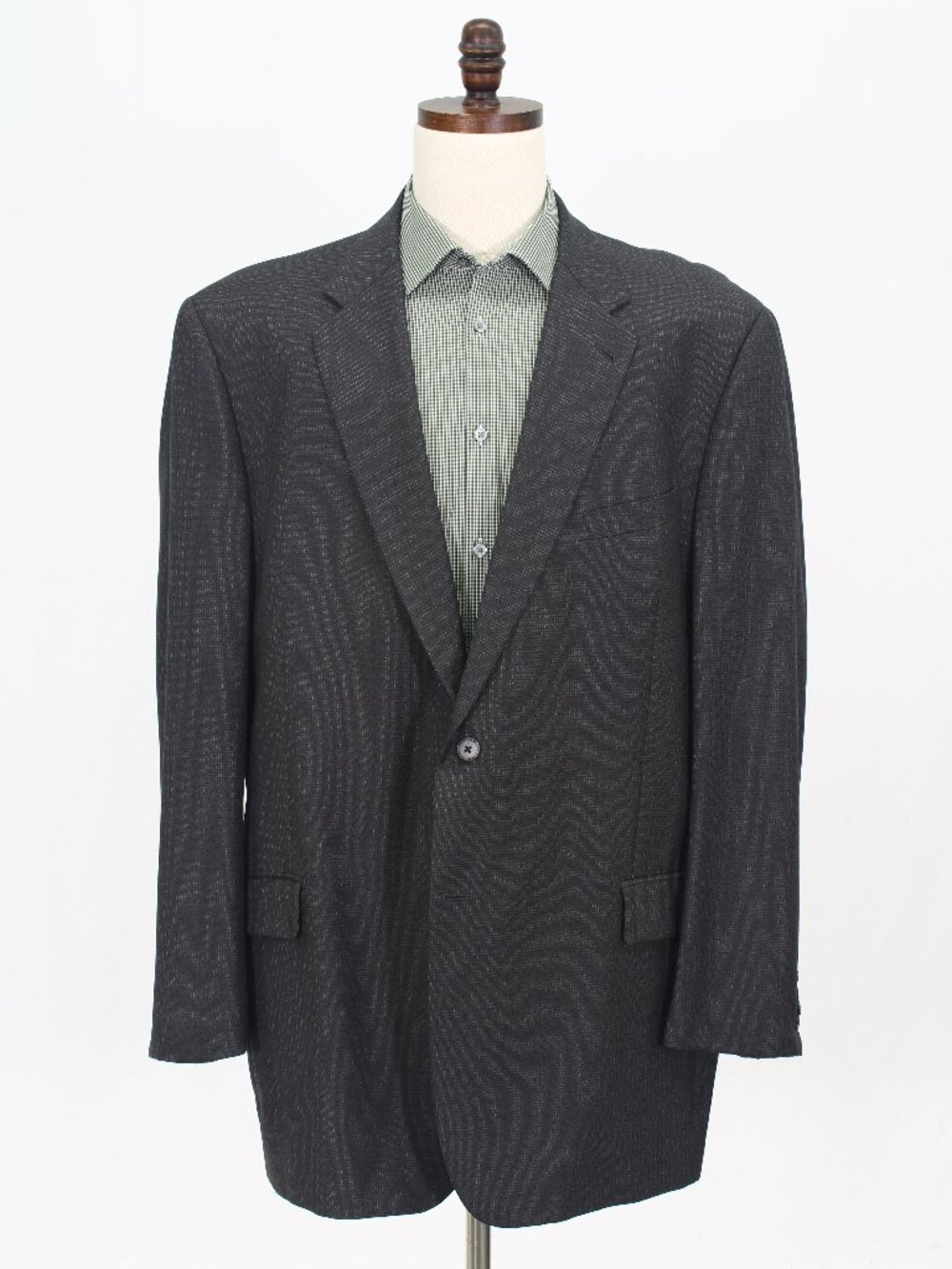 Joseph Abboud 48L Gray Blazer Sport Coat Jacket 2-Button Check W690